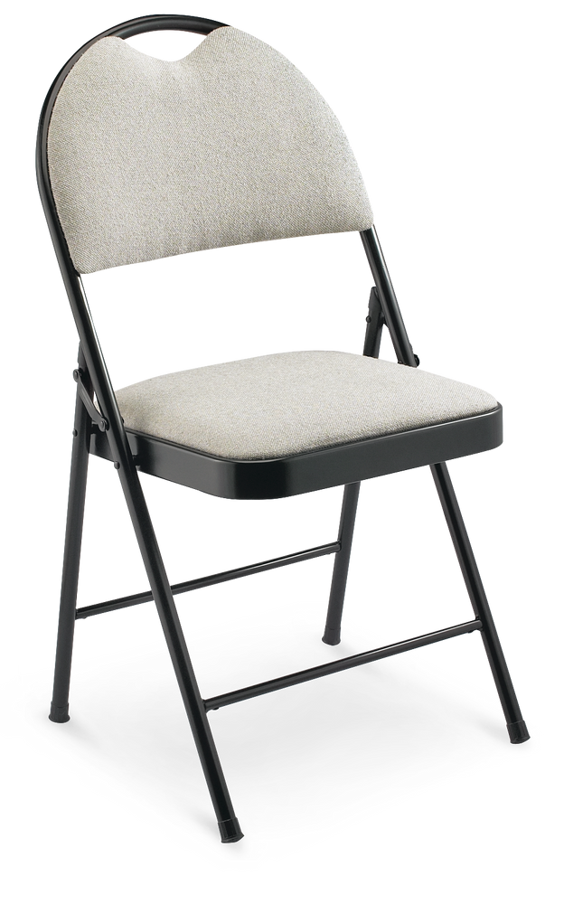 For Living Portable HighBack Upholstered & Padded Metal Folding Chair