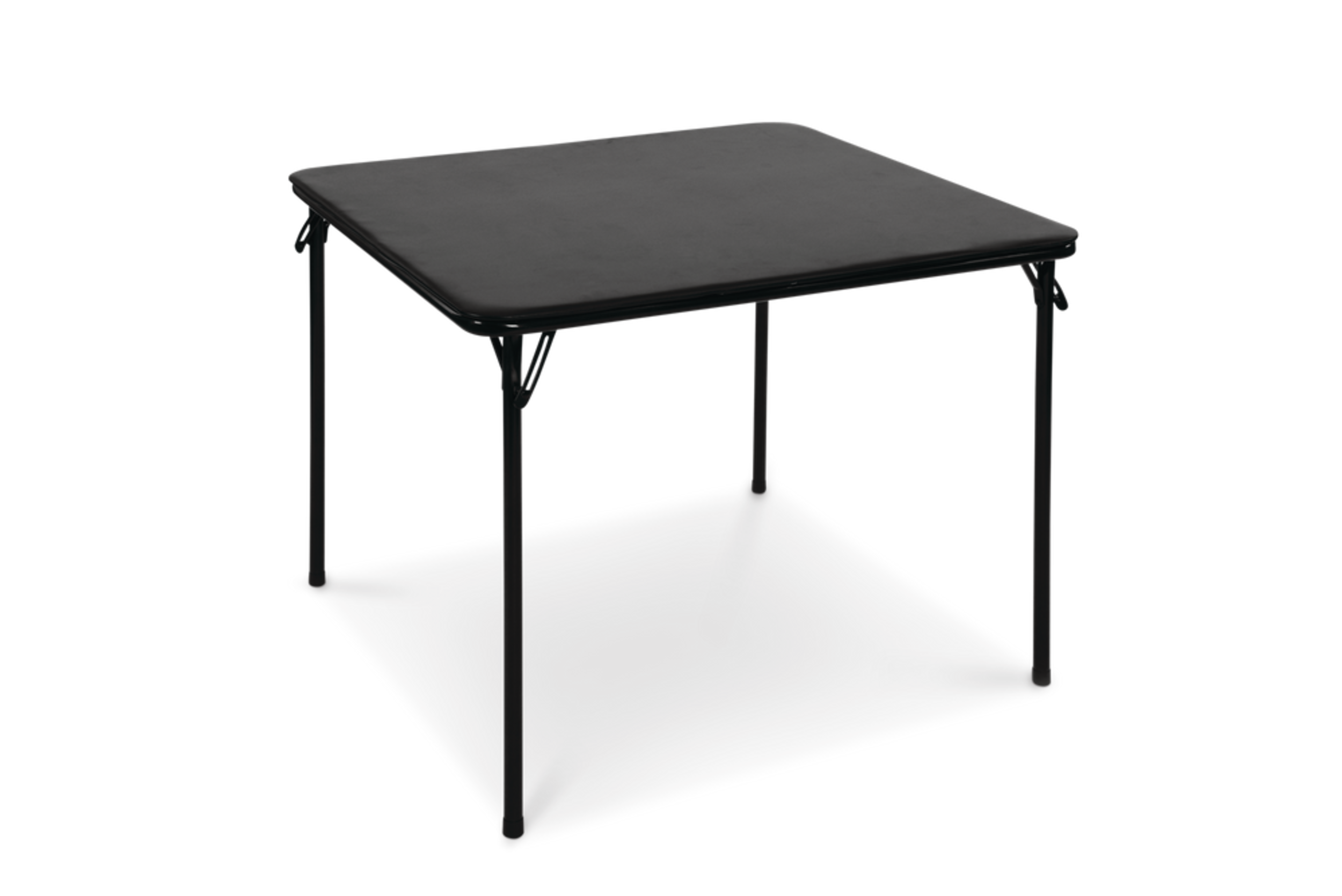 For Living 34in x 34in Portable Vinyl Top Metal Folding Card Game