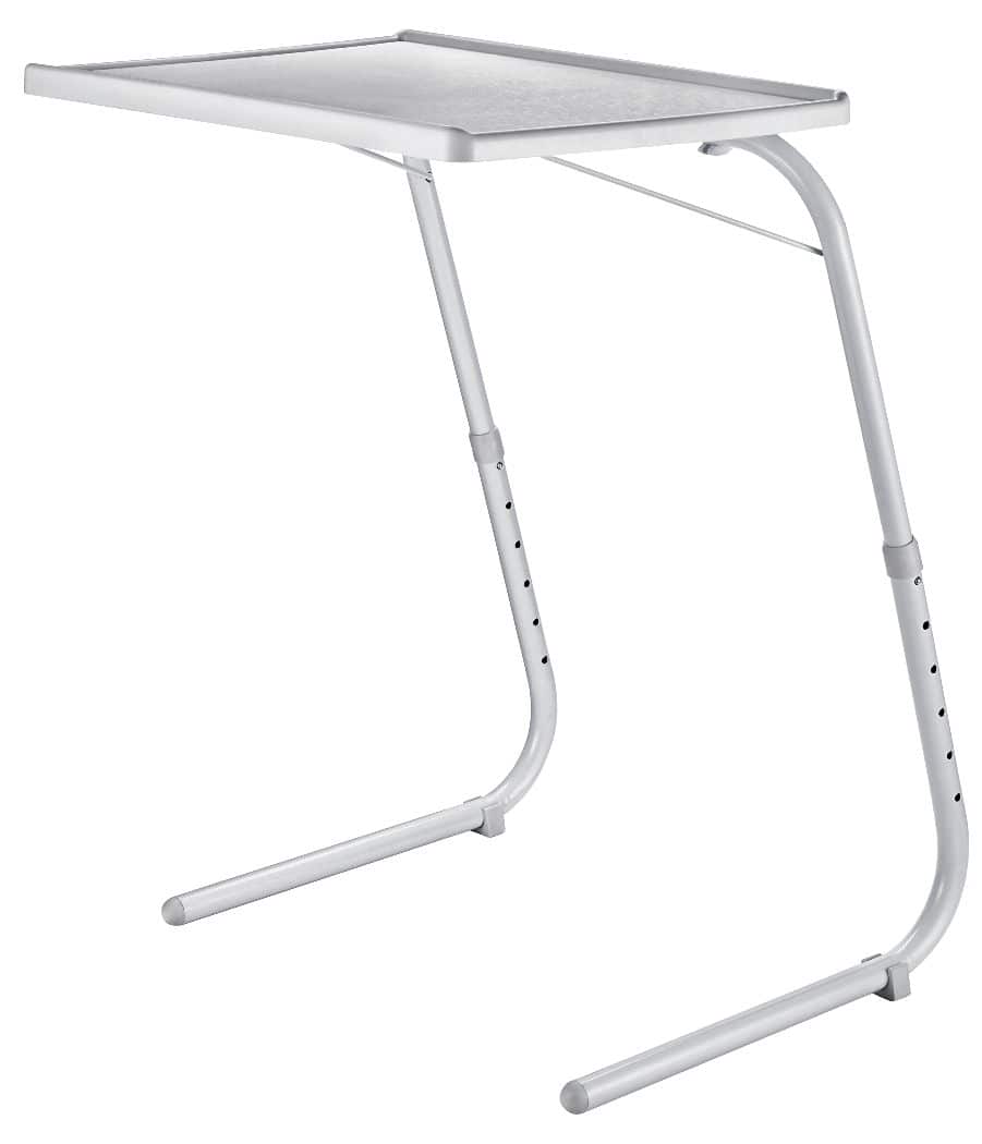 Maison Kleen Tilt a Table Portable Height Adjustable TV Tray Laptop Table White Canadian Tire