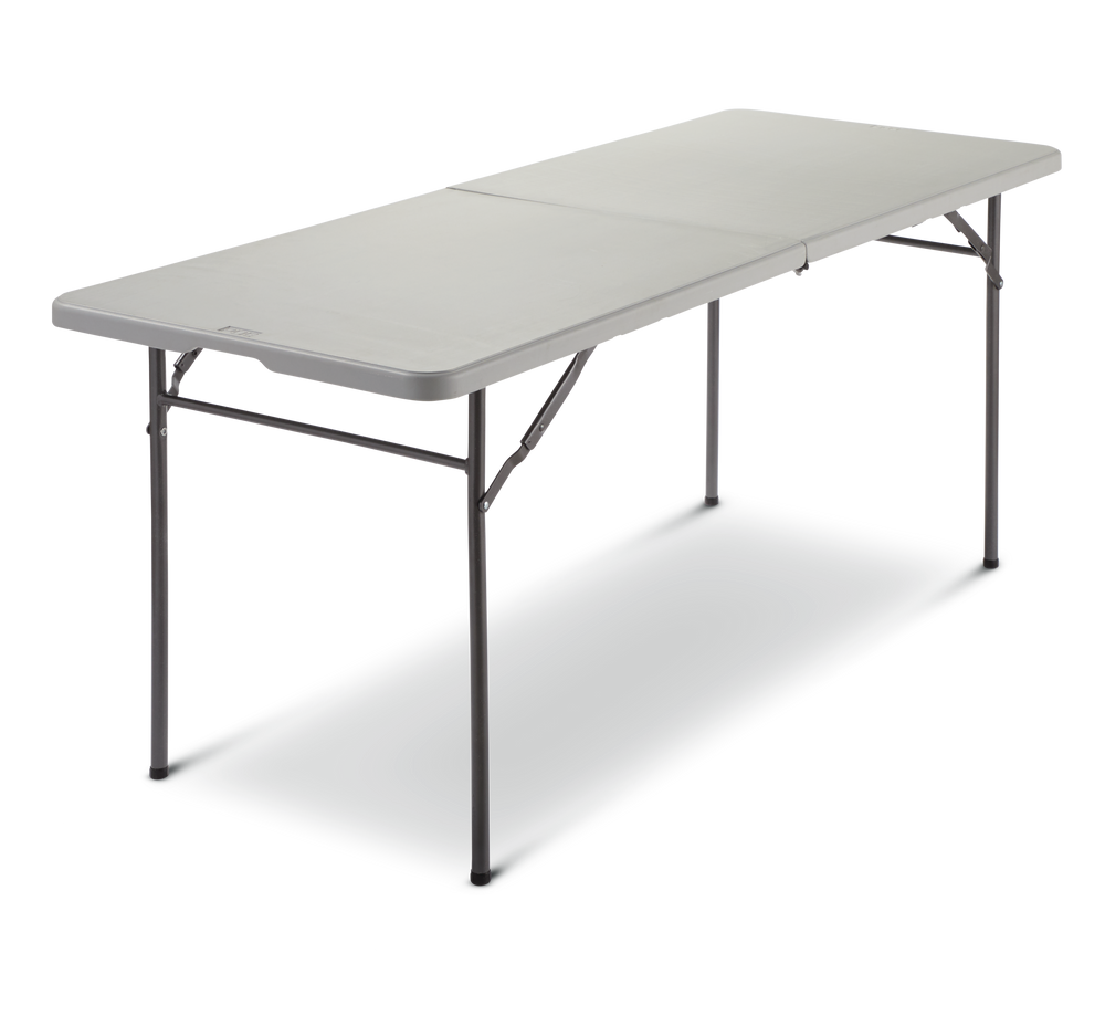 For Living 20 ft Portable Plastic & Metal Folding Table with Handle ...