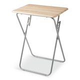 FOR LIVING Portable Wood & Metal Folding TV Tray/Laptop/Side/End Table Overhead_Plunge