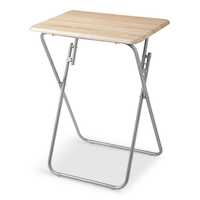Table-plateau/pour ordinateur portable/d'appoint/d'extrémité pliante FOR LIVING, bois et métal, portative