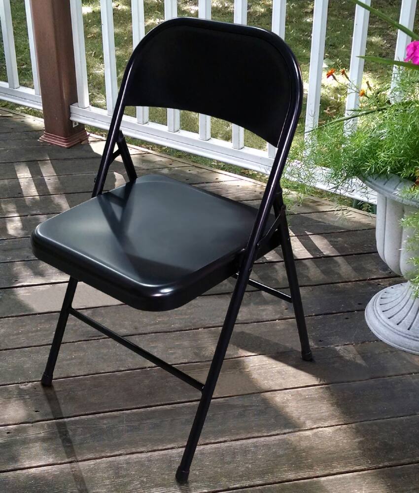 For Living Steel Folding Chair Black Canadian Tire   For Living All Metal Folding Chair Black  E43f394e 453a 402d B763 9fbb9247f8b5 