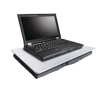 For Living Portable Padded Lap Desk, Fits Laptops Up To 16-in, Grey
