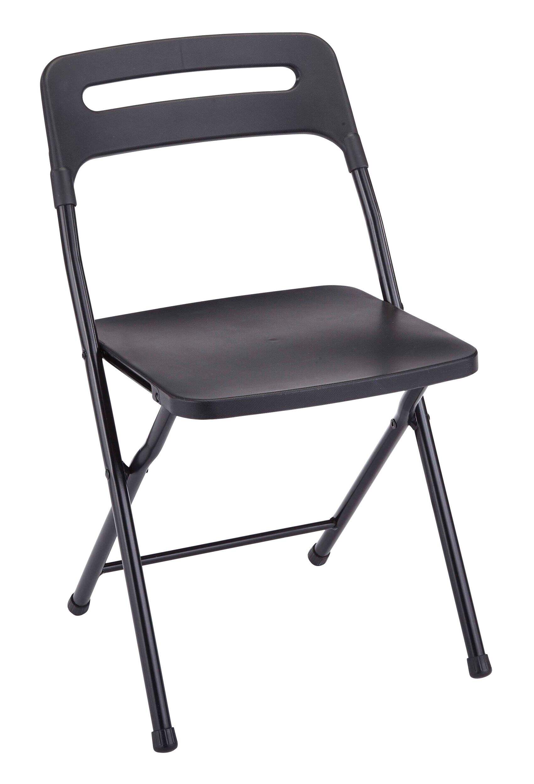Black Folding Chair Front_Angled_Right