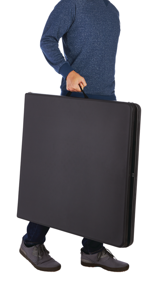 For Living 5ft Portable Plastic and Metal Folding Table with Handle