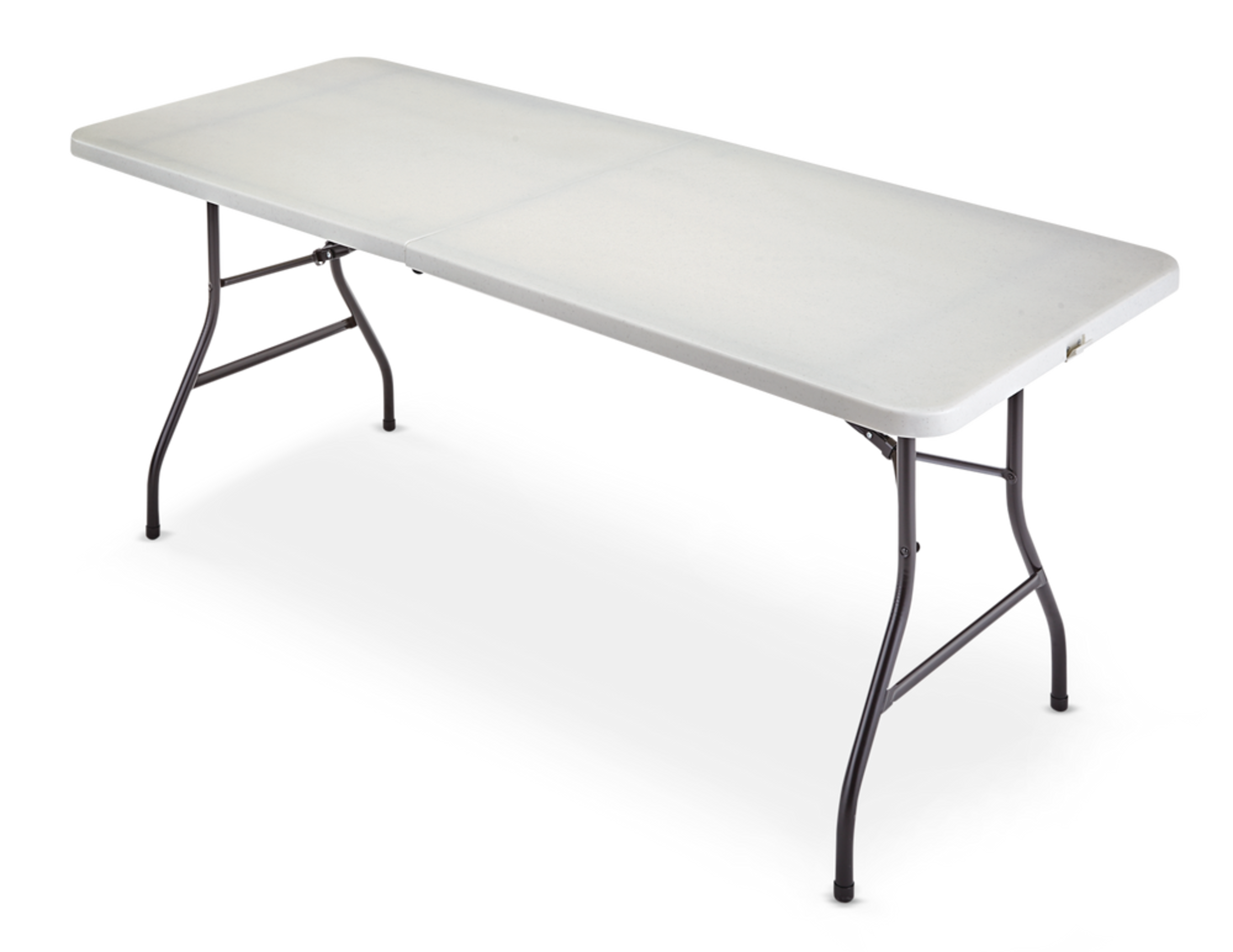 For Living 6-ft Portable Indoor/Outdoor Plastic & Metal Folding Table ...