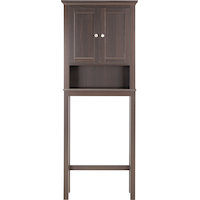 For Living Lakeville 2-Door Over-The-Toilet Spacesaver Bathroom Storage Cabinet, Espresso