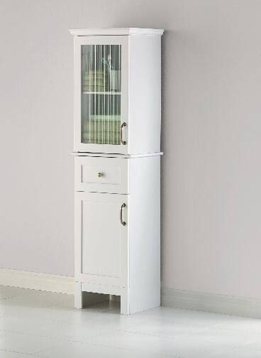 For Living Beacon Hill 2 Door Freestanding Bathroom Storage Cabinet Linen Tower White Canadian Tire