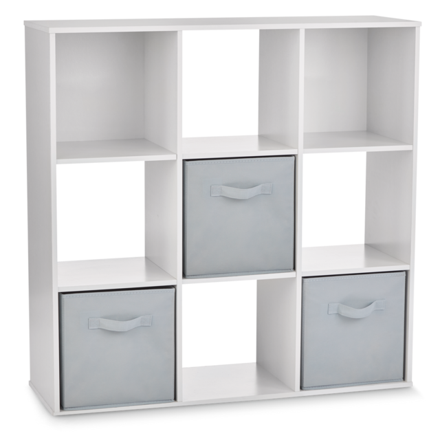 For Living 9Cube Storage Organizer, Bookcase/Bookshelf, White