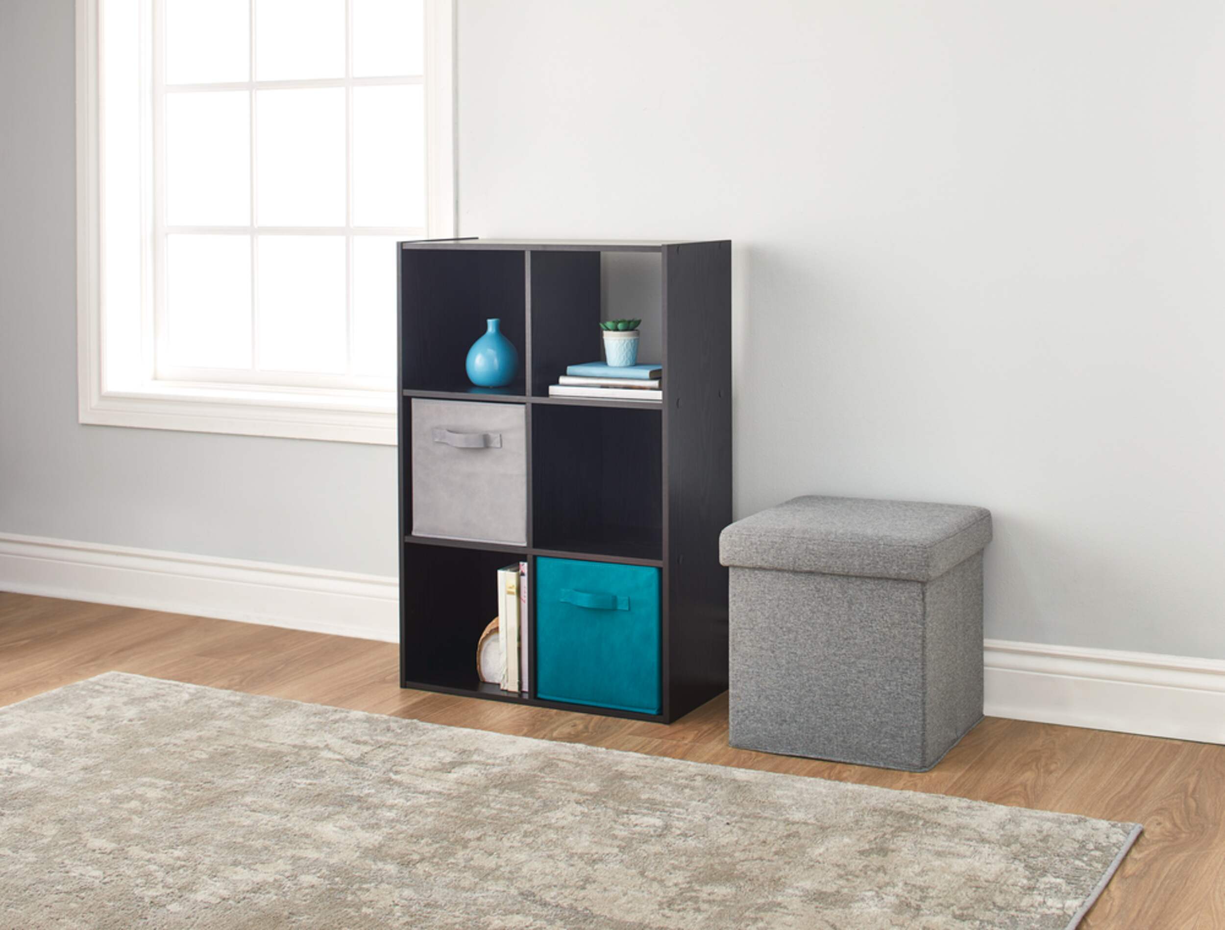 For Living 6Cube Storage Organizer, Bookcase/Bookshelf, Dark Brown