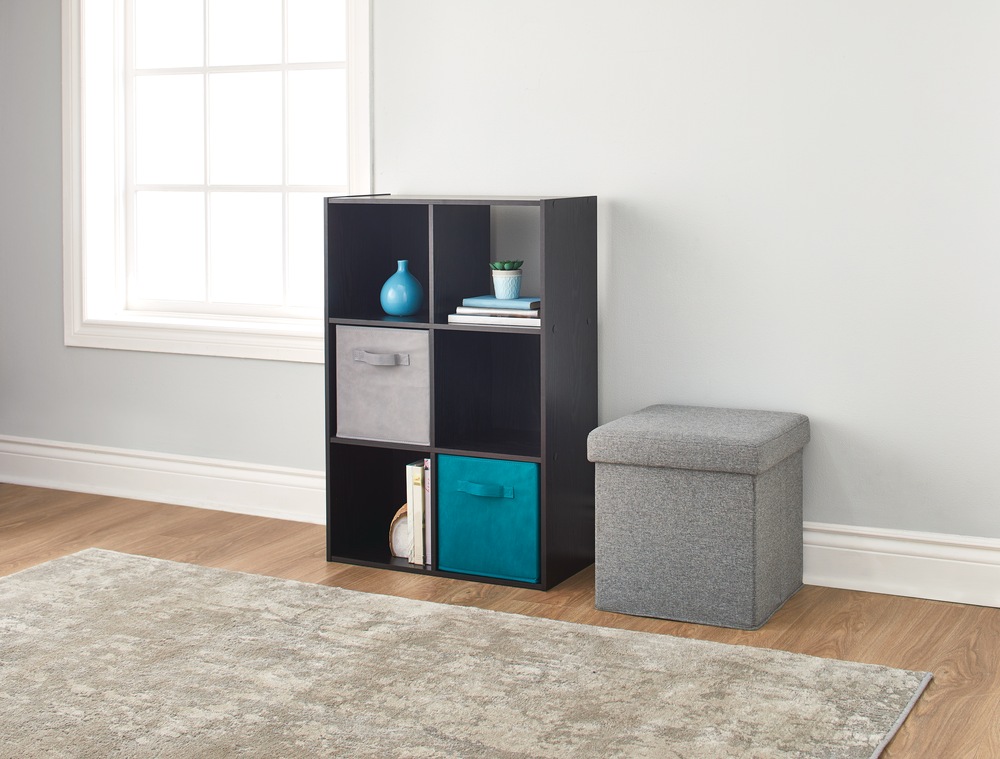 For Living 6 Cube Storage Organizer Bookcase Bookshelf Black Oak Finish Canadian Tire For Living 6 Cube Storage Organizer, Target 2 Cube Storage Unit Black Box Testing
