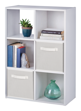 For Living 6 Cube Storage Organizer, Wall Mounted Box Shelves Argos