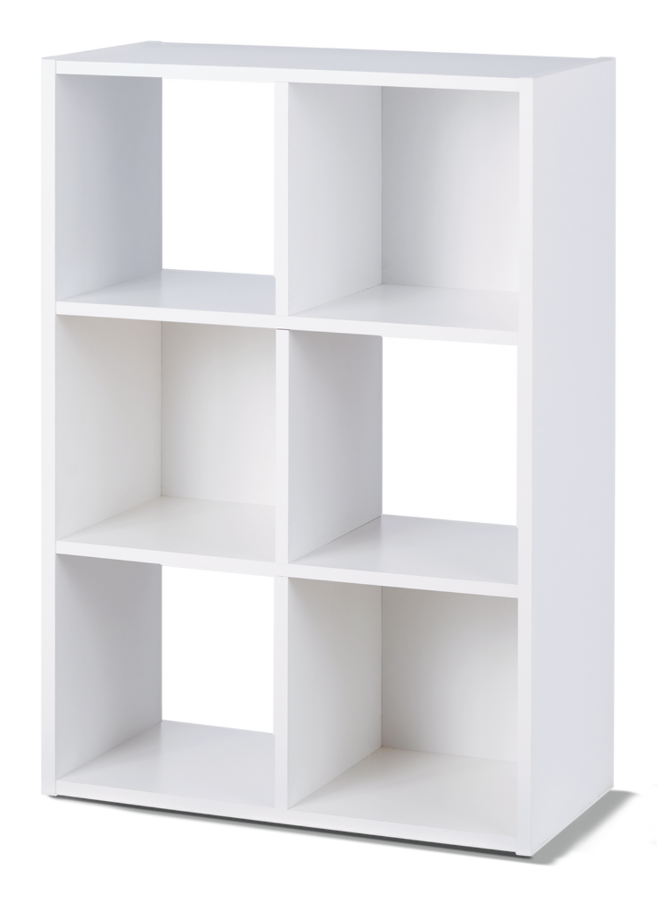 Meuble de rangement à 6 cubes For Living, bibliothèque, blanc