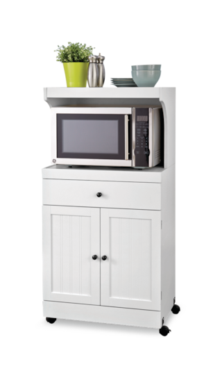 For Living 2 Door 1 Drawer Microwave, Cabinets On Wheels For Kitchen