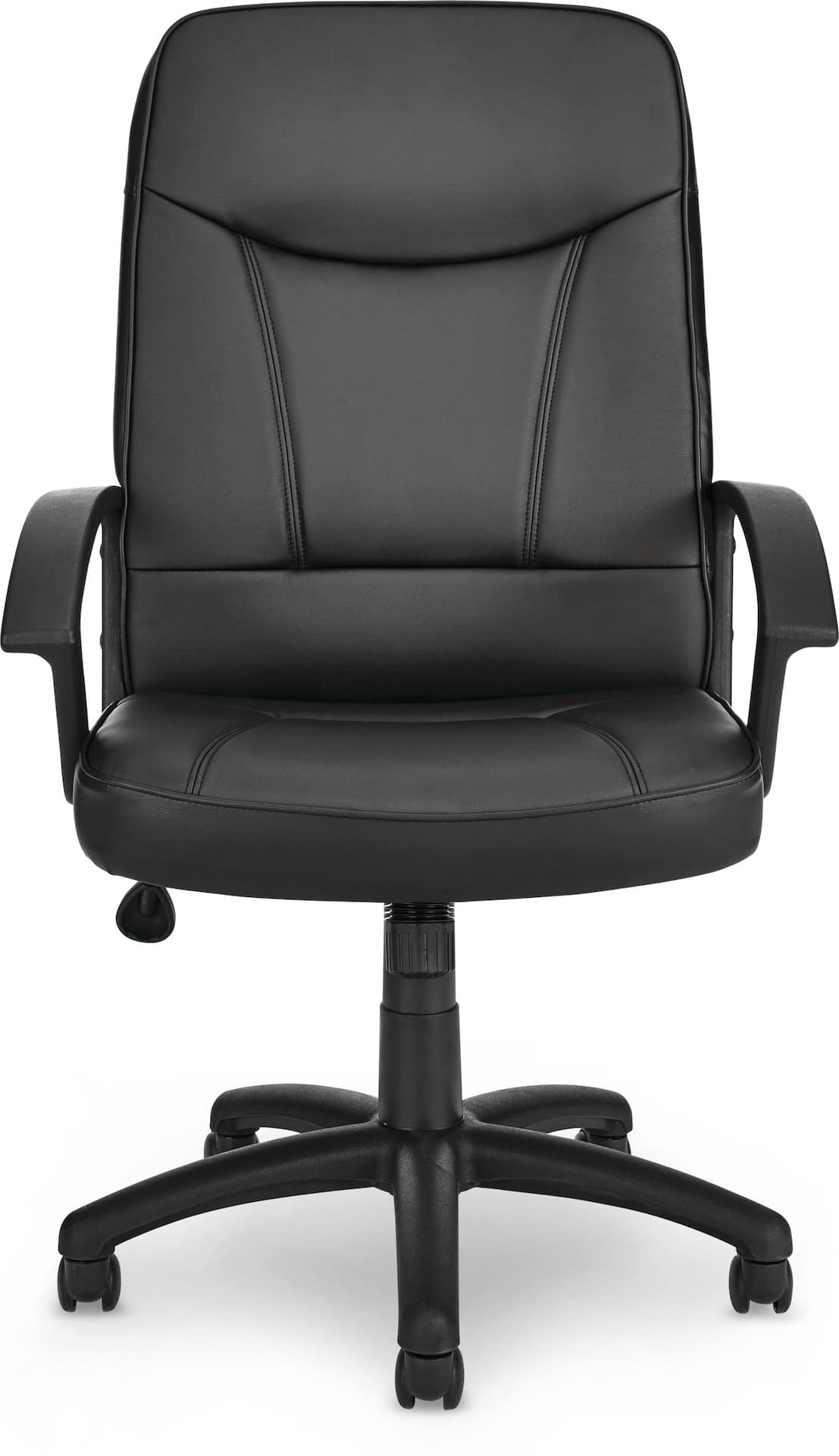 For Living PU Leather Height Adjustable Executive Swivel Office/Desk Chair,  Black