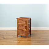 For Living Small Wicker Chest, Honey Front_Angled_Left