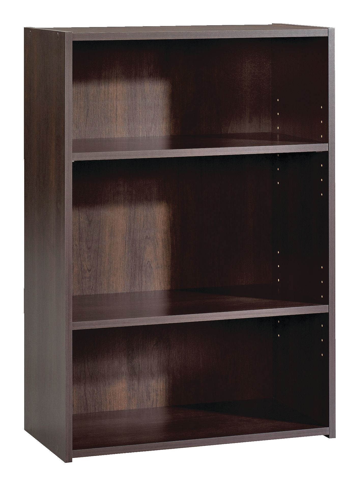 Sauder Beginnings 3Tier Adjustable Shelf Bookcase/Bookshelf, Cinnamon