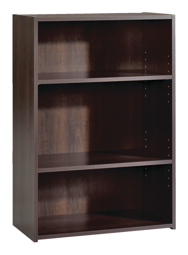 Sauder Beginnings 3Tier Adjustable Shelf Bookcase/Bookshelf, Cinnamon