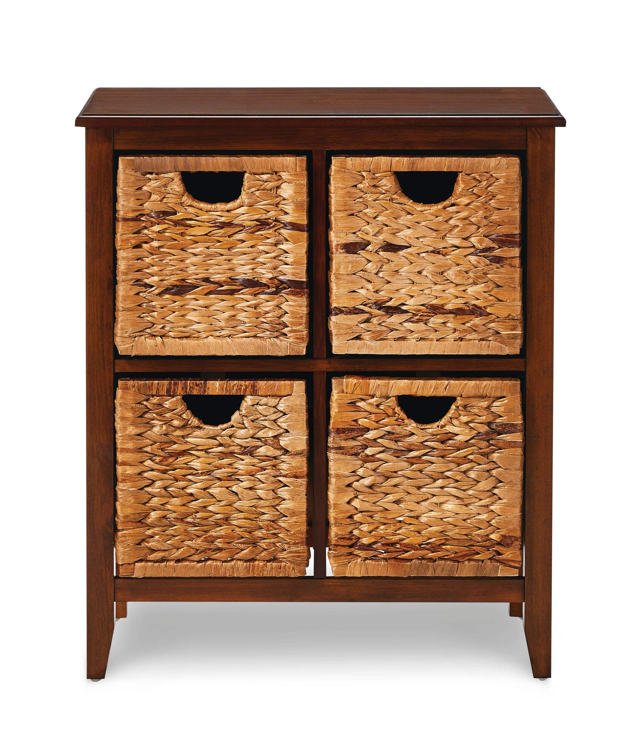 Commode à 4 tiroirs panier avant For Living Verona, fini espresso Front_Elevated
