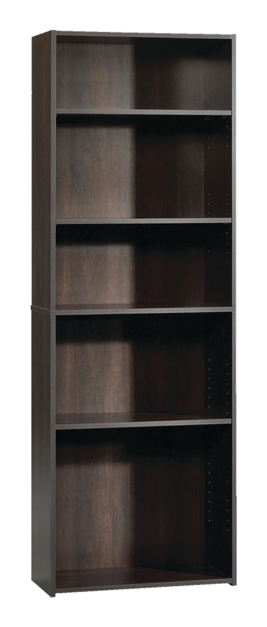 Sauder Beginnings 5Tier Adjustable Shelf Bookcase/Bookshelf, Cinnamon