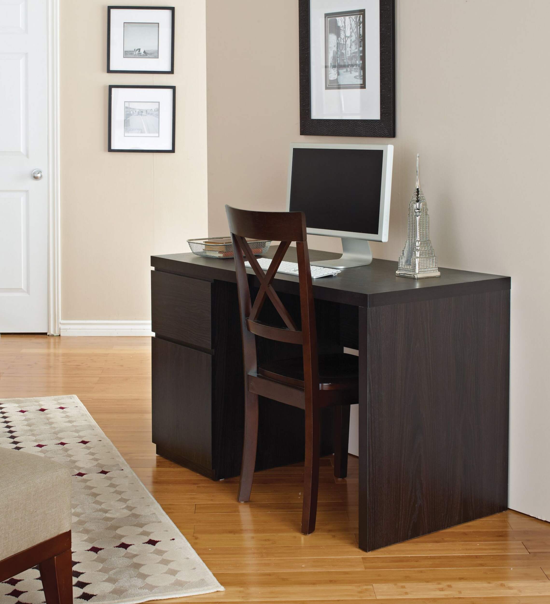For Living Studio Desk Front_Angled_Left