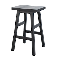 For Living 24-in Shinto Stool, Dark Espresso