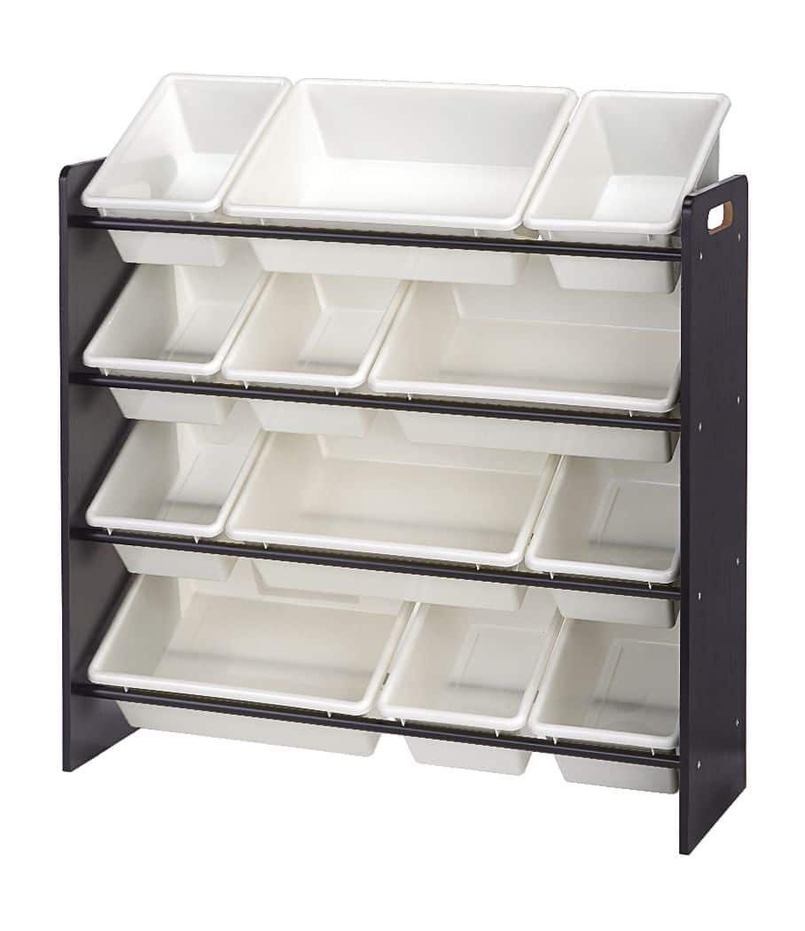 For Living 12 Bin Toy Storage Organizer For Bedroom Playroom Mudroom Espresso Canadian Tire