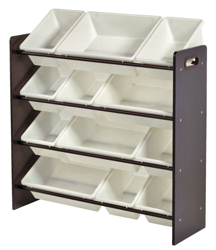For Living 12Bin Toy & Storage Organizer For Bedroom/Playroom/Mudroom