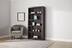 For Living  5-Tier Adjustable Shelf Bookcase, Jamocha Wood Finish Front_Angled_Left