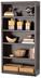 For Living  5-Tier Adjustable Shelf Bookcase, Jamocha Wood Finish Front_Angled_Left