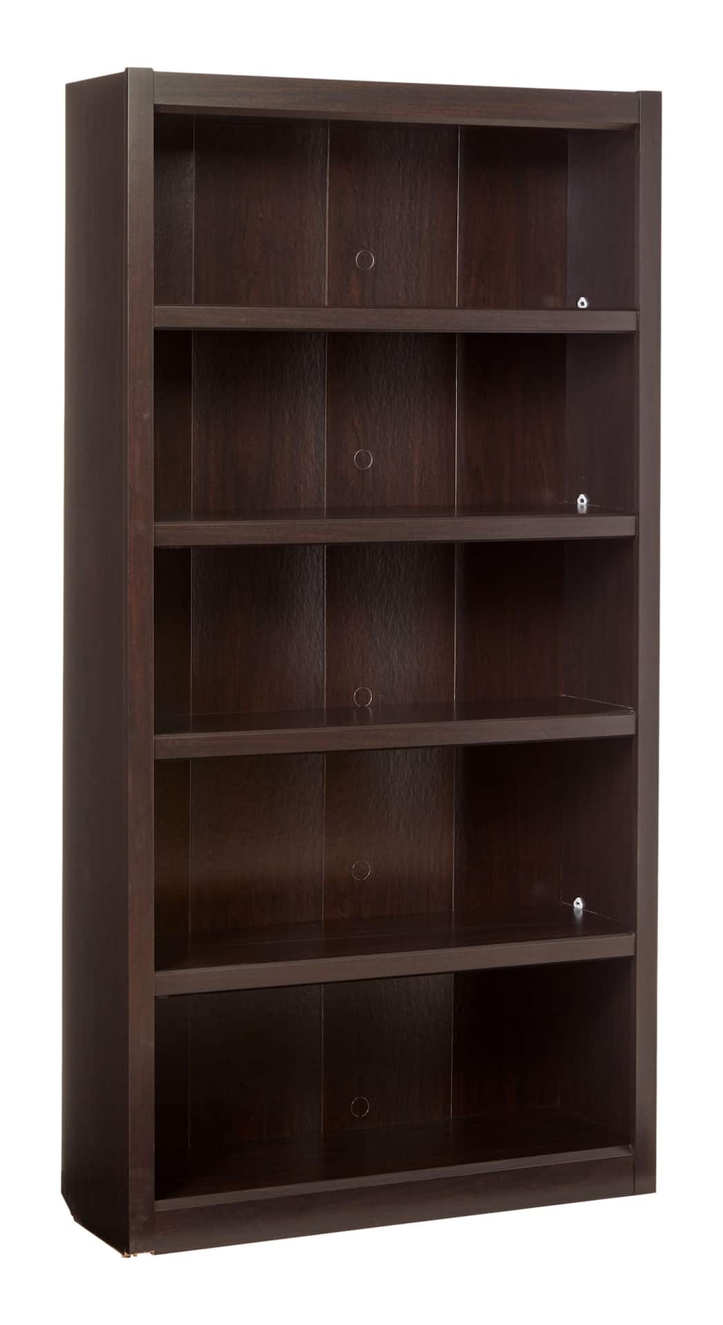 For Living 5-Tier Adjustable Shelf Bookcase, Jamocha Wood Finish