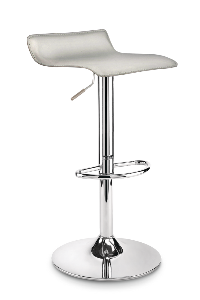 For Living Chrome Pu Leather Counter, Bar Stool Rubber Base Replacement
