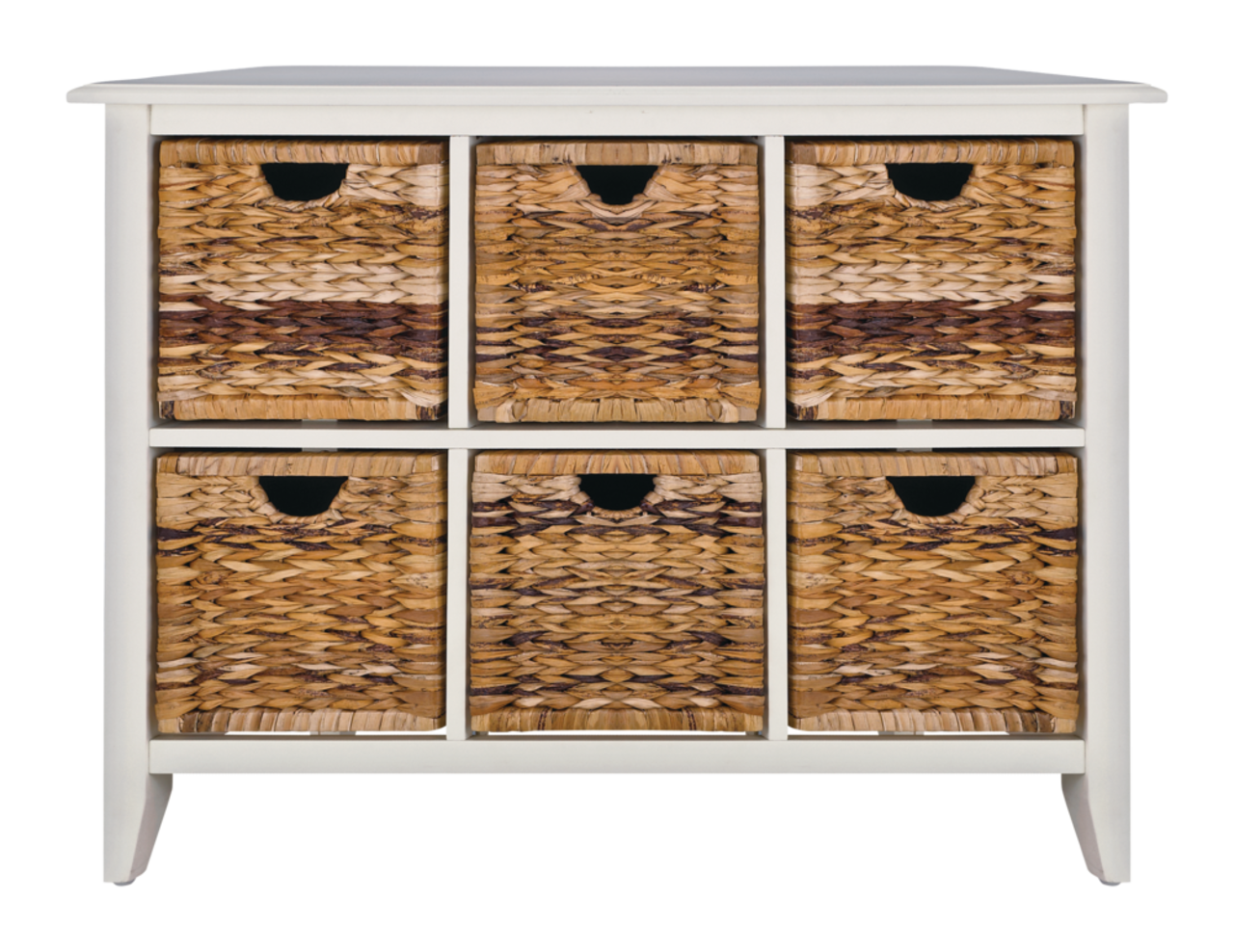 For Living Verona Basket Front 6-Drawer Wood Storage Chest/Dresser