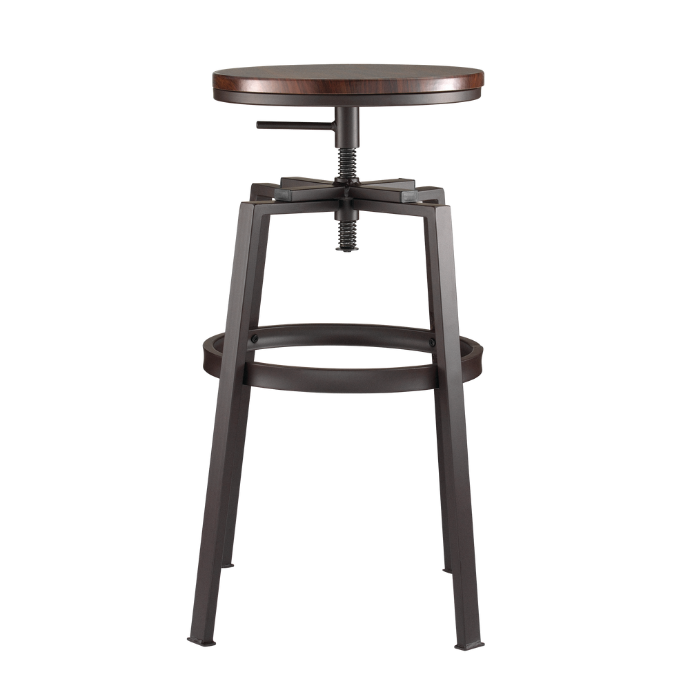 CANVAS Turner Metal Swivel Bar Stool Adjustable Height (2Piece Set