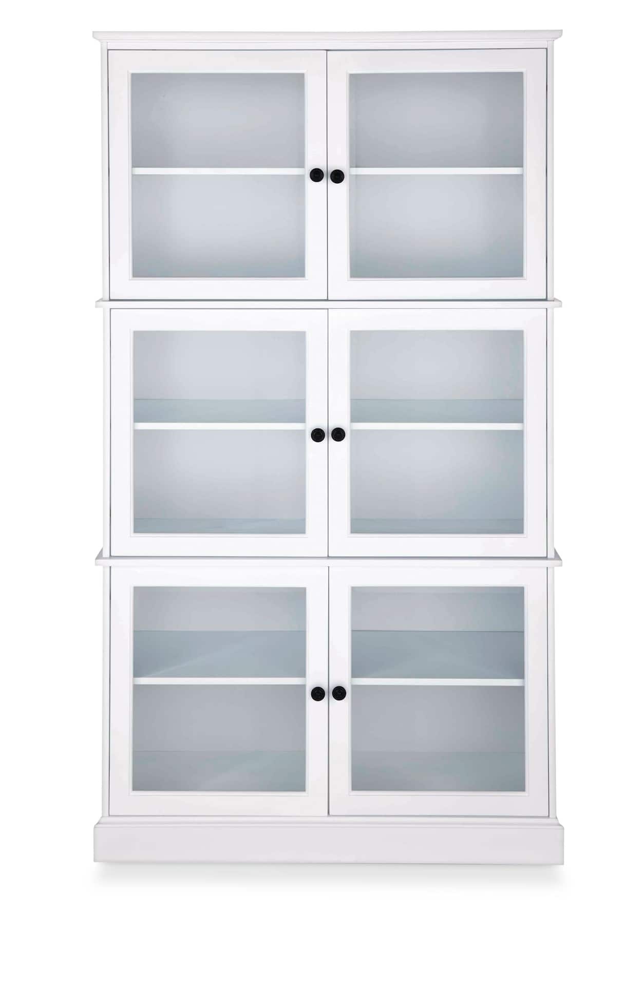 Armoire de rangement Armoire de rangement à trois couches Placard en  plastique de type tiroir (cadre blanc) 