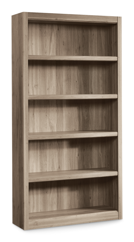 Adjustable Shelf Bookcase Bookshelf, Sauder Barrister Lane Tall Bookcase Salt Oak Finish