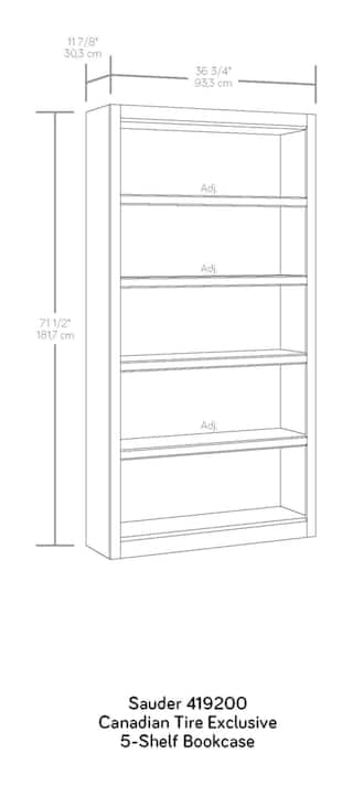 Adjustable Shelf Bookcase Bookshelf, 10 Ft Tall Bookcase Dimensions In Cm