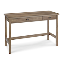 Sauder County Line 2-Drawer Home Office Writing Console Desk/Table, Salt Oak Finish Front_Angled_Right