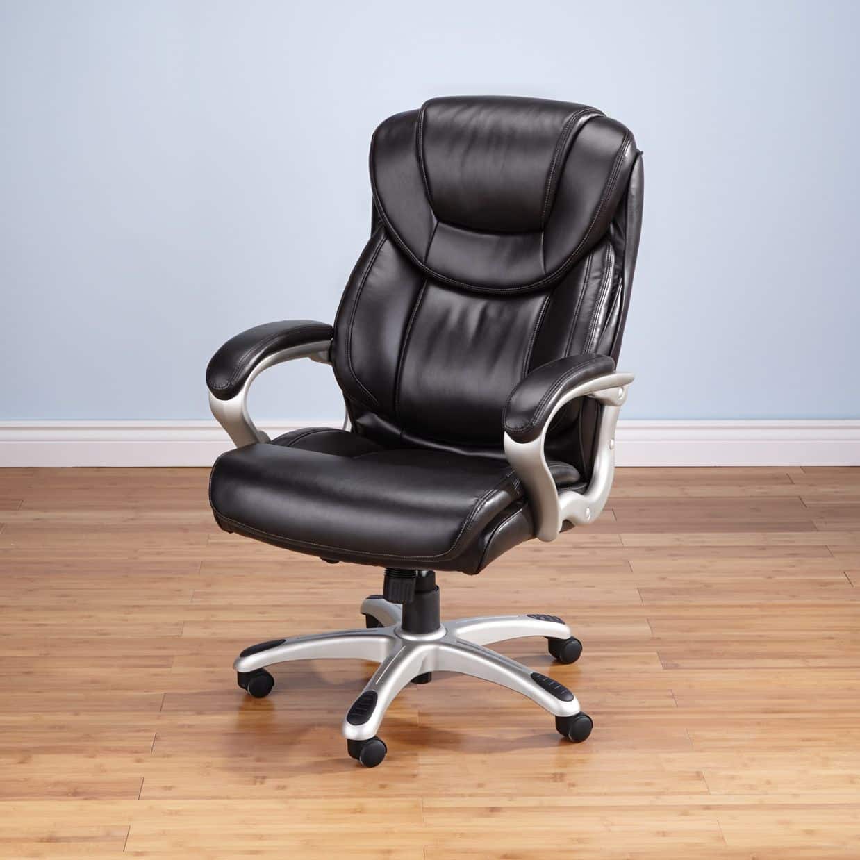 For Living Bonded Leather High-Back Office Chair
