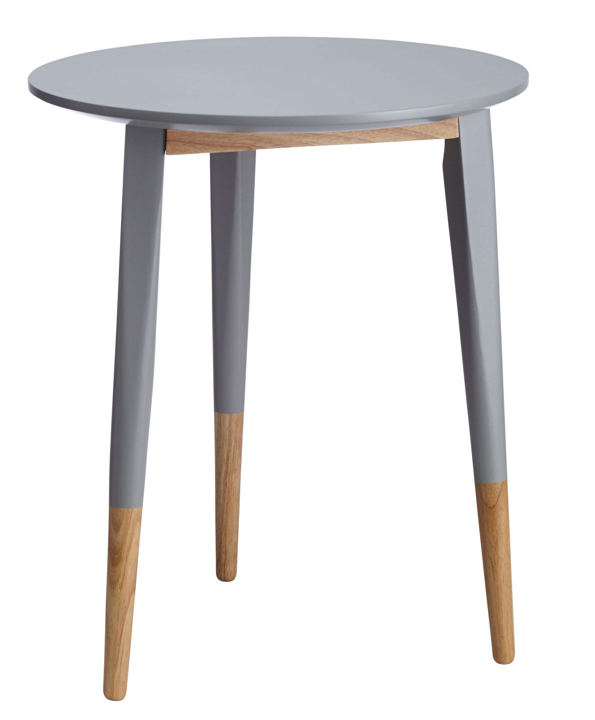Table d'appoint peinte CANVAS Carson, gris Front_Angled_Right