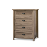 Sauder County Line 4-Drawer Dresser Front_Angled_Left