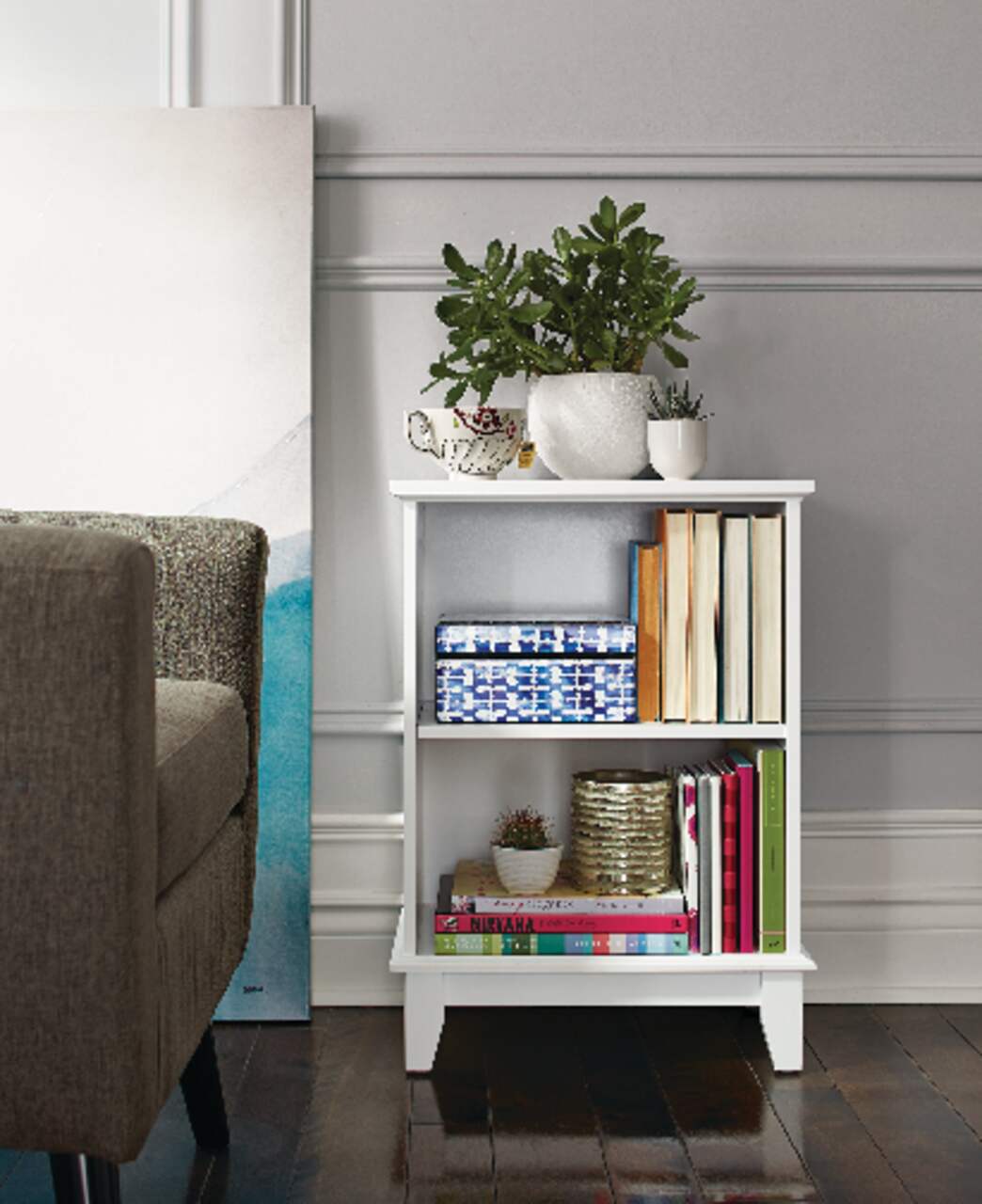 Carson 2 shelf bookcase hot sale