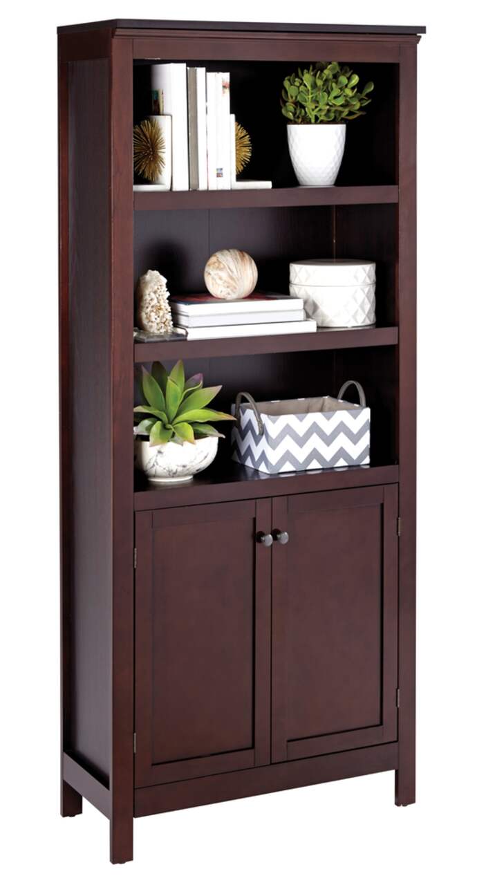 CANVAS Clark 5 Shelf Bookcase Dark Espresso