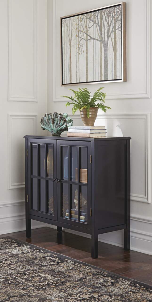 Accent store cabinet black