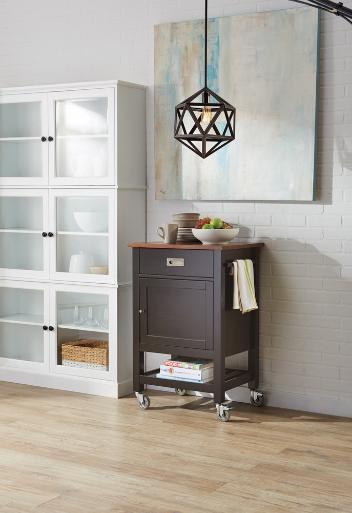 CANVAS Elwood Kitchen Cart, Black Canadian Tire