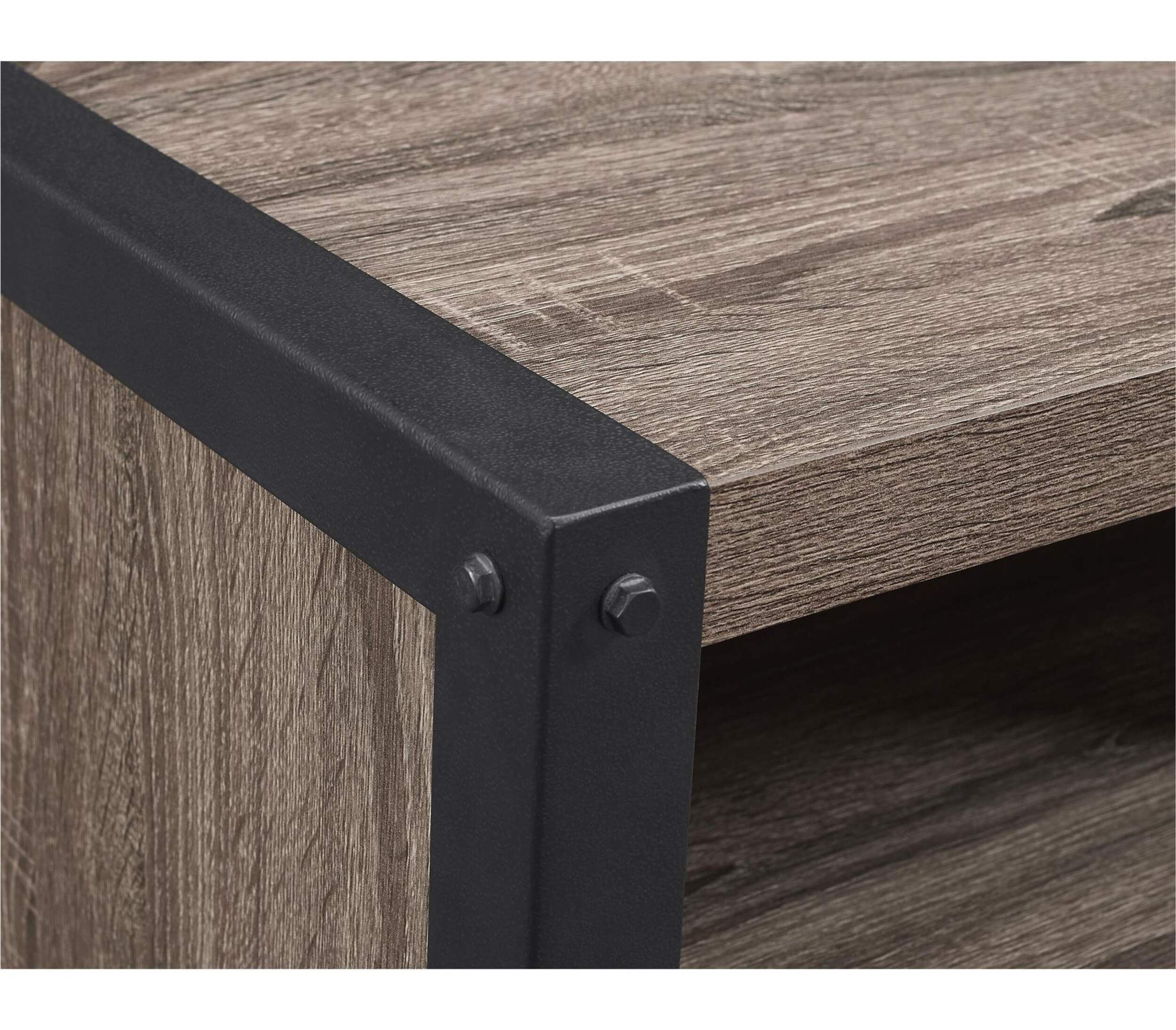 Meuble pour téléviseur et console de rangement multimédia à tablette ouverte CANVAS Ossington