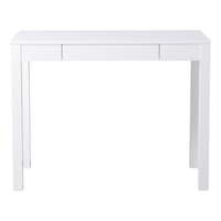 For Living Parsons Desk, White Front_Elevated