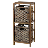 For Living Kirana Wicker 2-Drawer Storage Unit