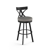 Amisco Washington Counter Stool Front_Three_Fourths_Angled_Right